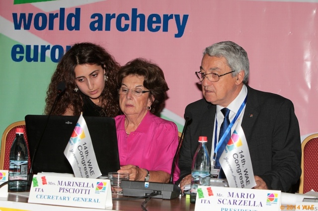 IL Presidente Scarzella con il Segretario Generale WAE Marinella Pisciotti