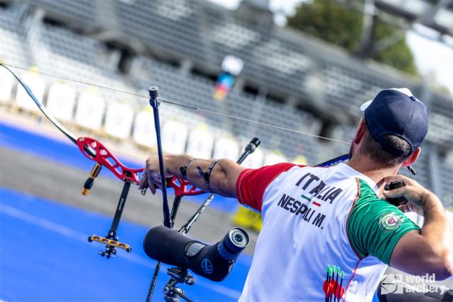 Mauro Nespoli in qualifica a Parigi