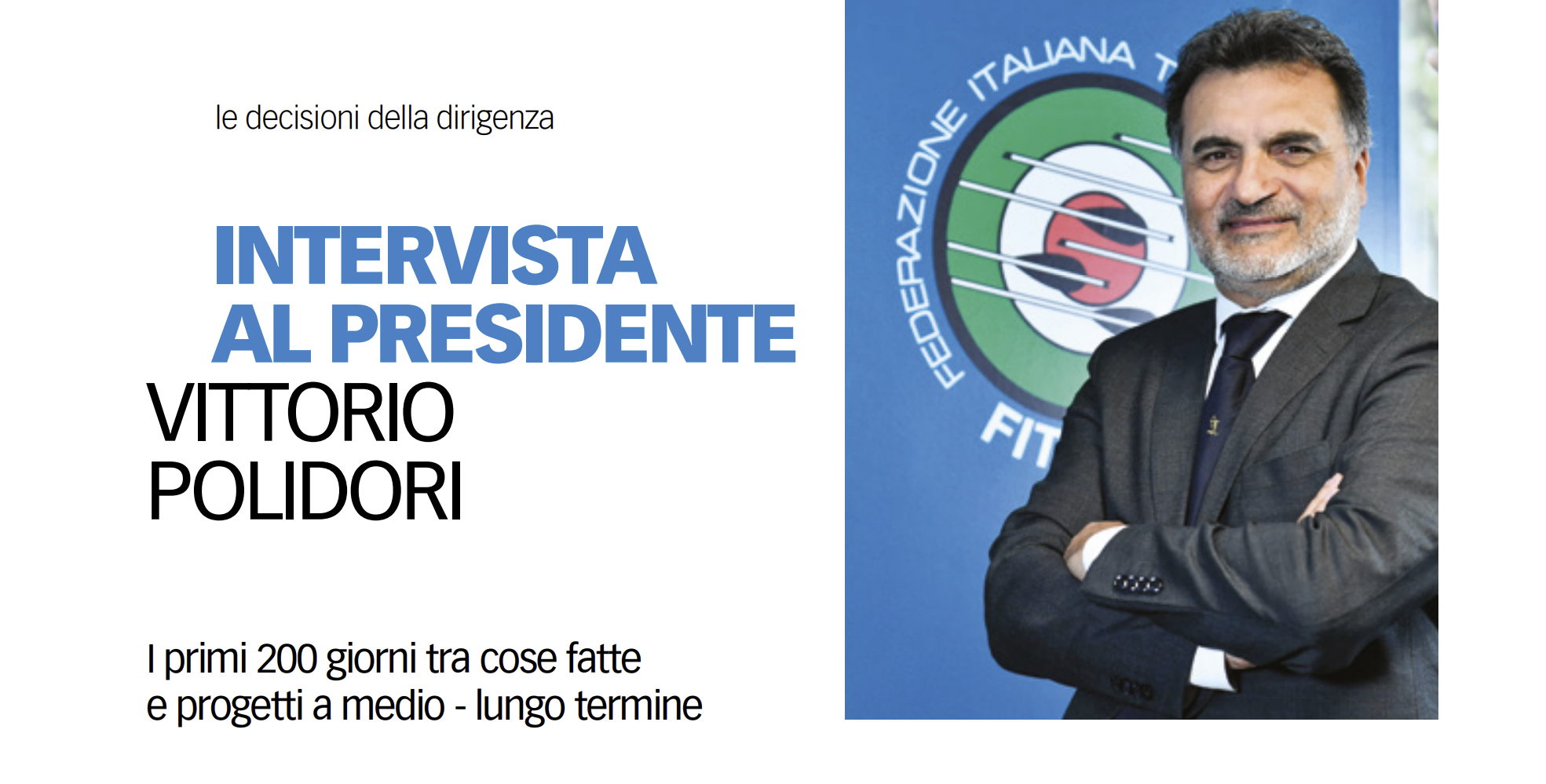 L'intervista al Presidente FITARCO, Vittorio Polidori