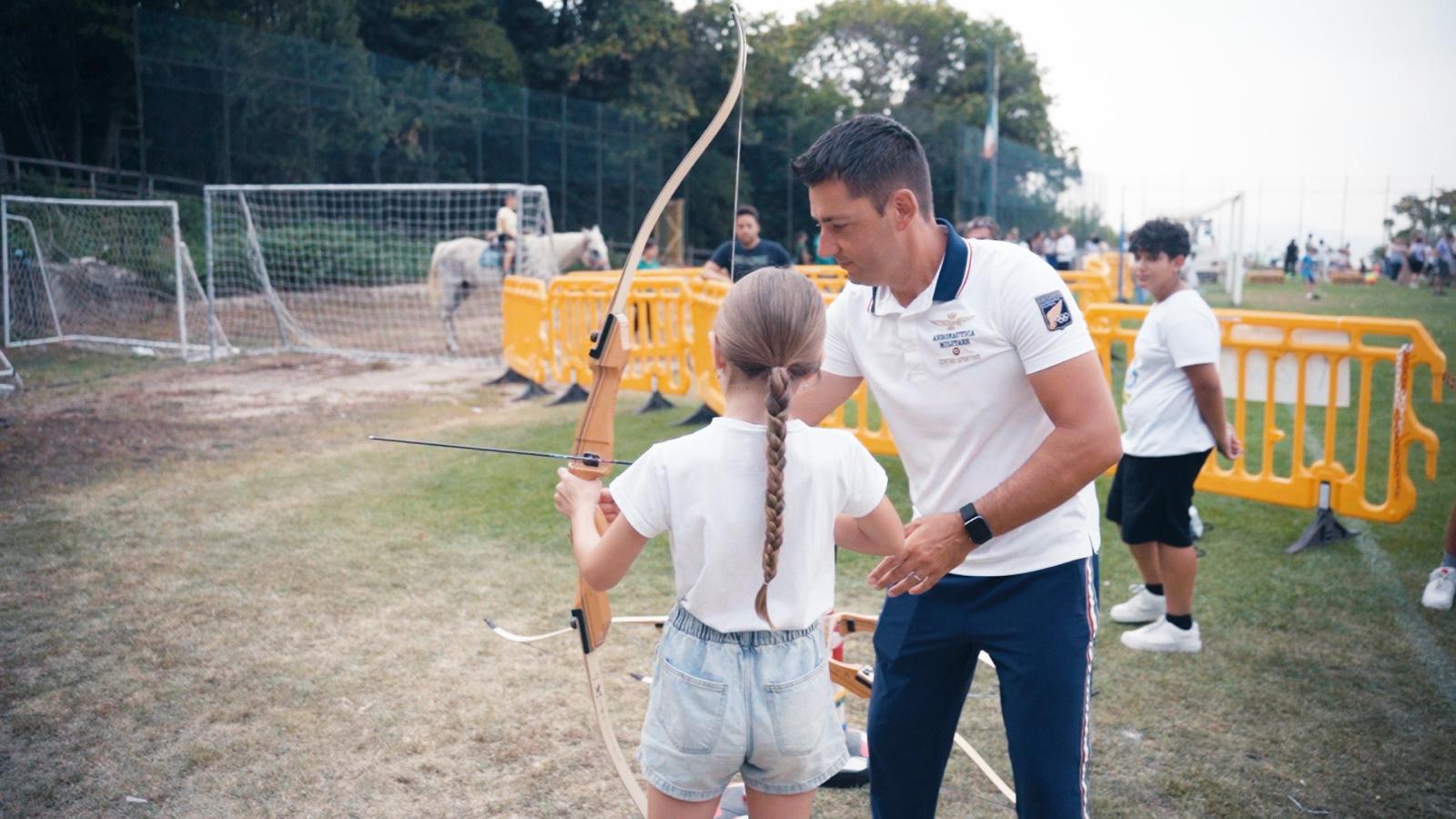 a Sturno lezioni di tiro con un Campione Olimpico