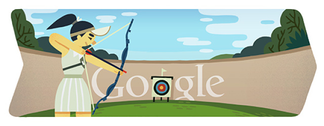 Il doodle dedicato al tiro con l'arco