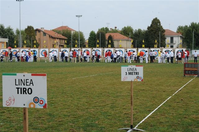 Sono 660 gli arcieri in gara sulle linee di tiro a Cherasco