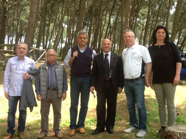 I protagonisti della Conferenza, nello splendido parco del Comune di Sassari che ha ospitato la Conferenza