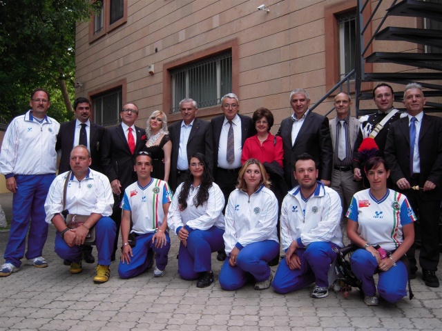 Il gruppo azzurro ospite dell'ambasciatore in Armenia.