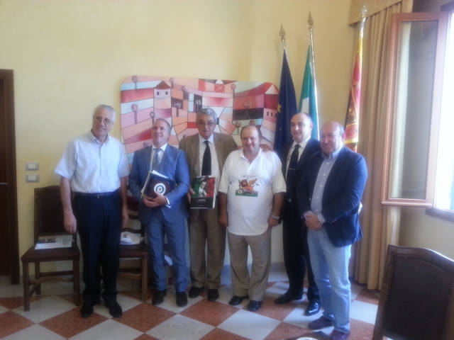Un scatto dalla conferenza stampa di presentazione dei Campionati Italiani Targa di Santa Maria di Sala