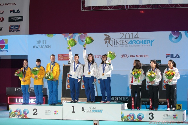 Oro per le junior Sara Ret, Tatiana Andreoli e Loredana Spera. 4° posto per il trio compound 