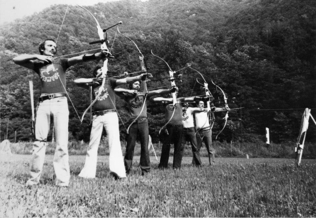 Arcieri del Chisone nel 1974<br />