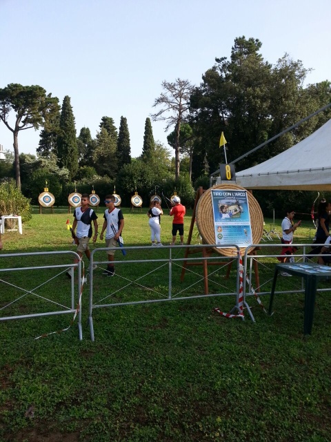 Il campo di gara sede degli Arcieri Campani