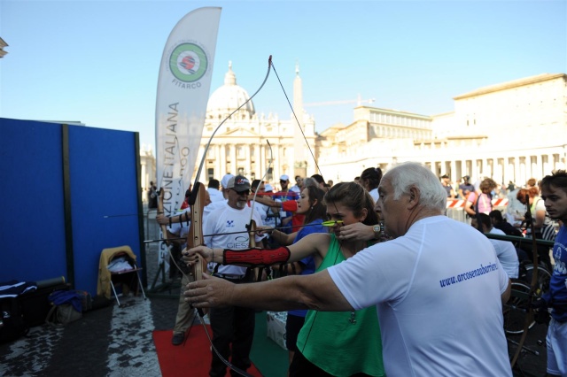 tiro con l'arco a San Pietro nel 2014 