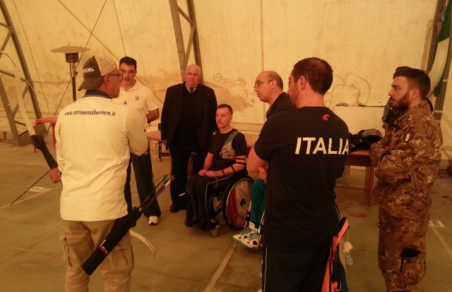 Il raduno del Gruppo Sportivo Difesa Para-Archery al PalaFitarco di Roma 