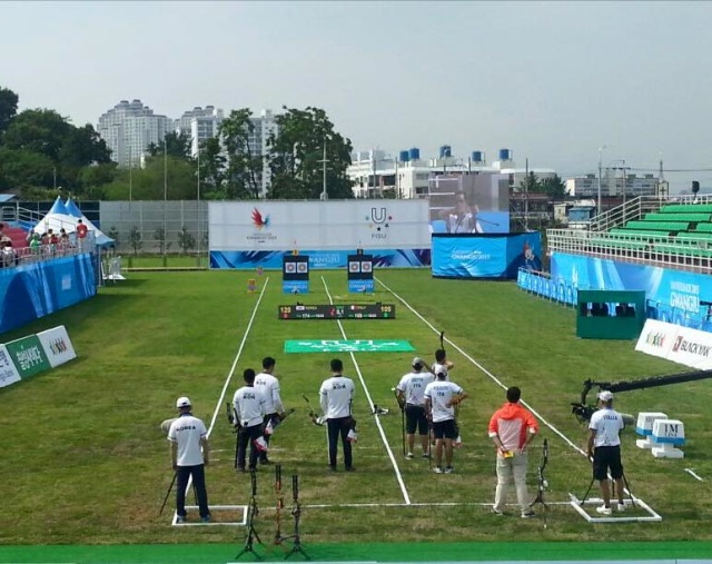 Universiadi: il trio compound maschile per il bronzo