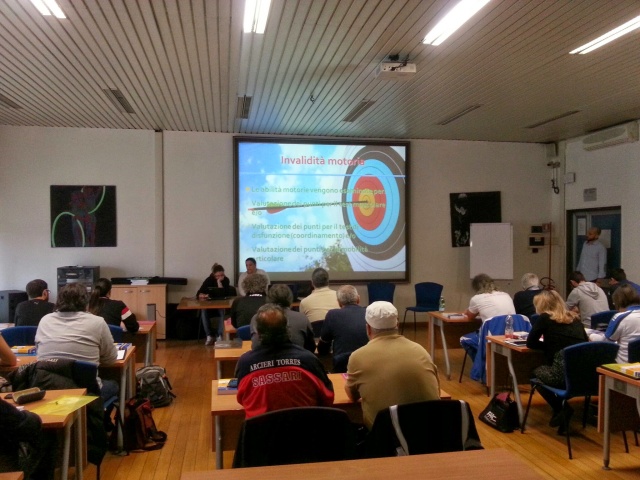 I partecipanti al corso istruttori Para-Archery 2015