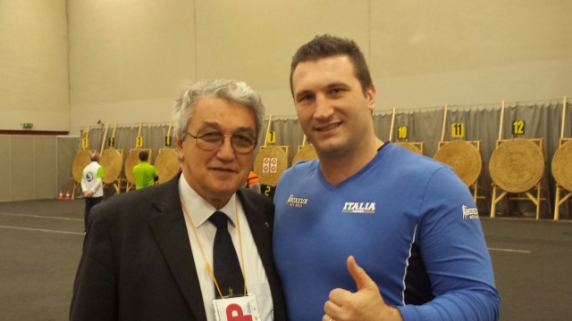 Il Presidente Scarzella con Roberto Cammarelle