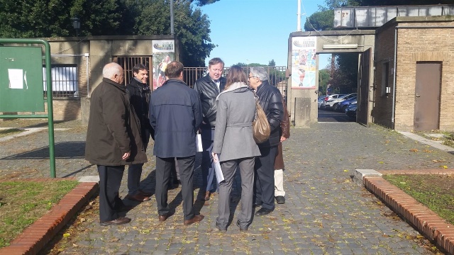 Il sopralluogo allo Stadio delle Terme di Caracalla 2