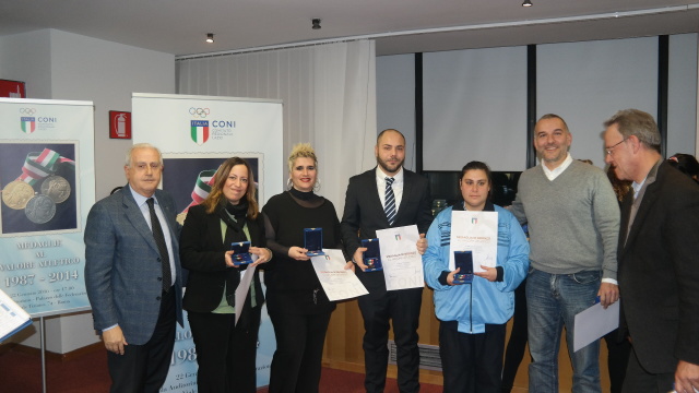 Lazio: sette arcieri premiati dal CONI