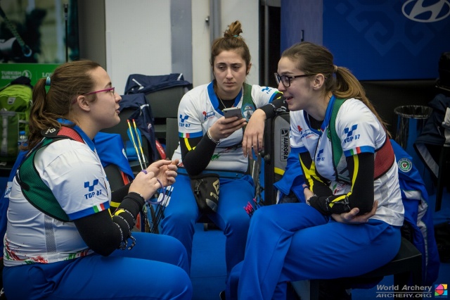 La squadra dell'arco olimpico senior femminile