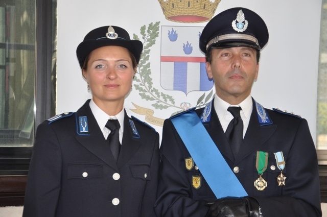 Irene Franchini insieme al Comm. Marcello Tolu