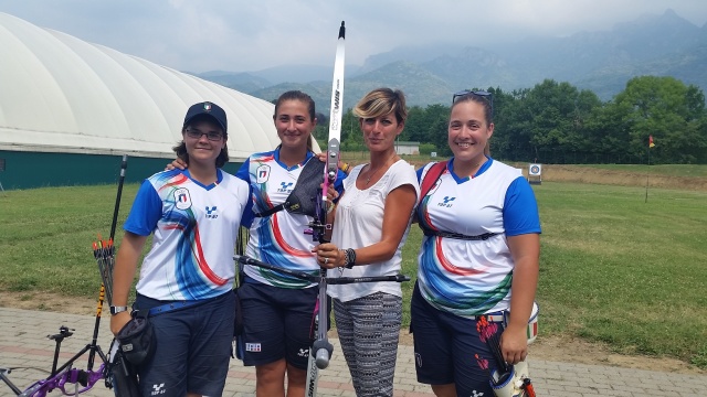 La squadra femminile azzurra a Cantalupa