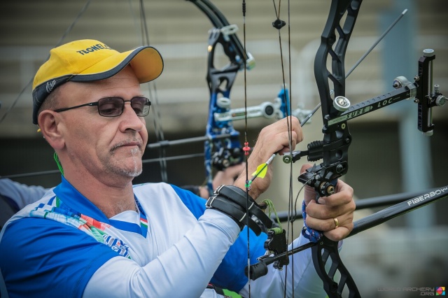 Fabio Luca Azzolini durante le Paralimpiadi