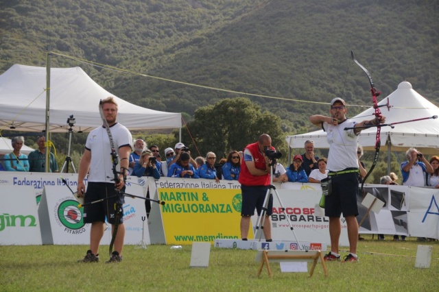 La finale maschile tra Tonelli e Melotto