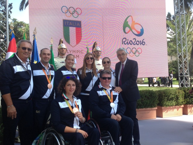 Azzurri al Quirinale per la riconsegna del tricolore