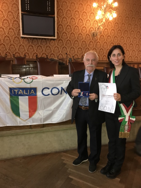 Il CONI Veneto premia Mario Marin con la Stella di Bronzo 