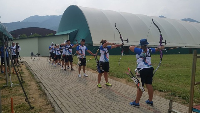 Gli azzurri dell’arco olimpico in raduno a Cantalupa