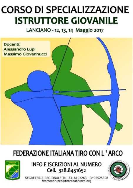 Abruzzo: Corso di Specializzazione Giovanile per Istruttori Fitarco