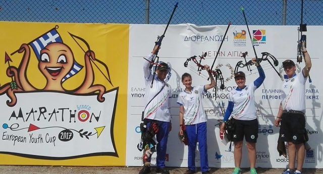 Youth Cup: doppio oro per i mixed team compound azzurri