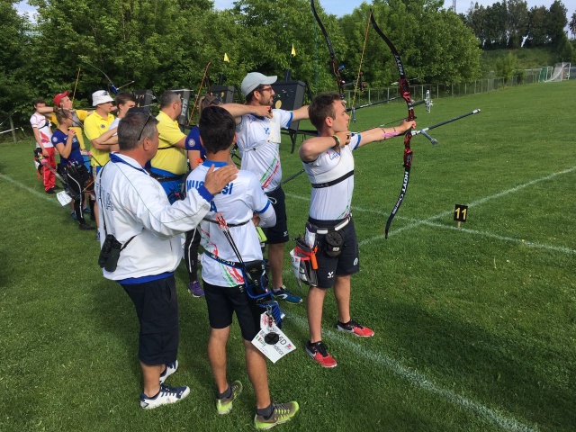 La squadra maschile dell'arco olimpico