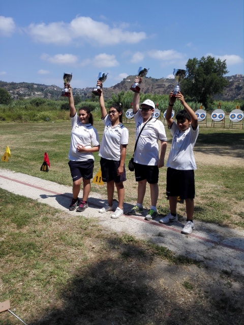 Gli arcieri campani per il Trofeo CONI 2017