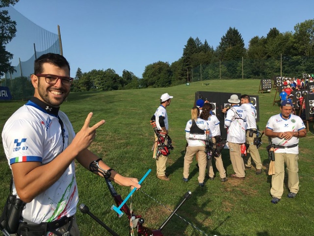 Amedeo Tonelli in maglia azzurra