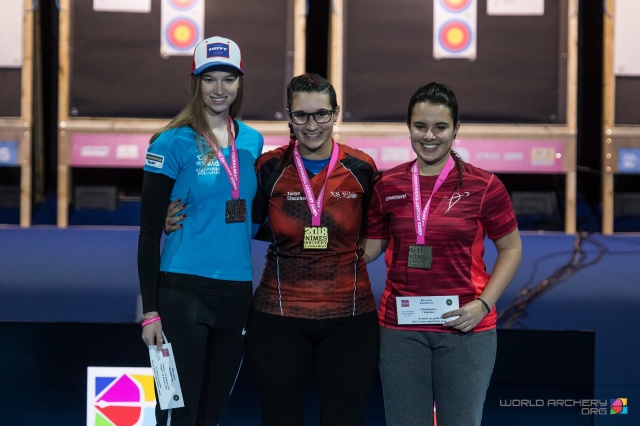 Tanya Giaccheri oro, sul podio junior ricurvo (Foto world Archery)