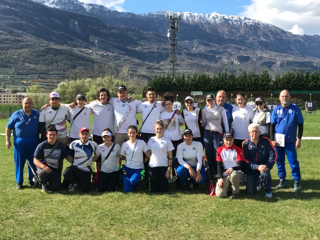 La Nazionale giovanile compound a Rovereto