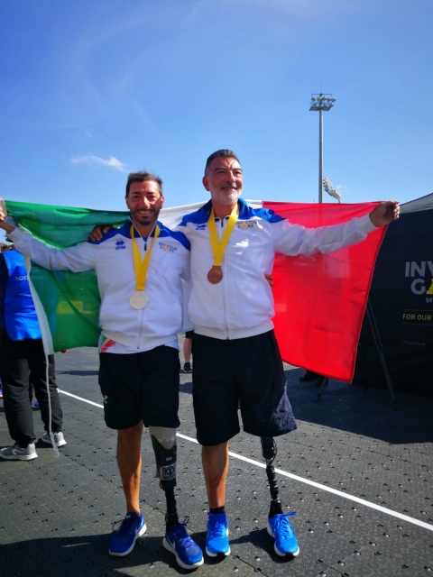 Gli azzurri nel giorno delle finali agli Invictus Games