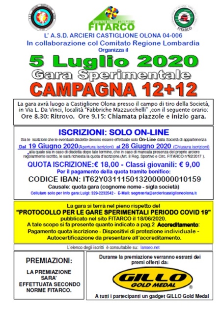 Lombardia: domenica si torna in gara a Castiglione Olona