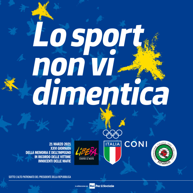 La Fitarco partecipa alla  giornata contro le mafie con Libera - lo sport non vi dimentica