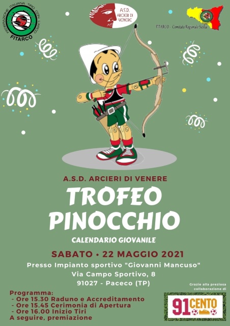 Sicilia: il 22 maggio fase finale regionale del Trofeo Pinocchio