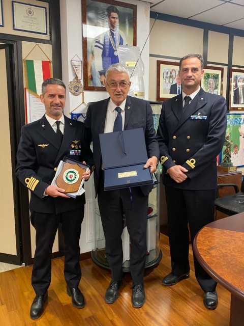 Il Presidente Scarzella incontra il Capo Ufficio Sport della Marina Militare 