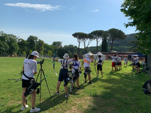 A Roma  raduno della nazionale giovanile dell'arco olimpico