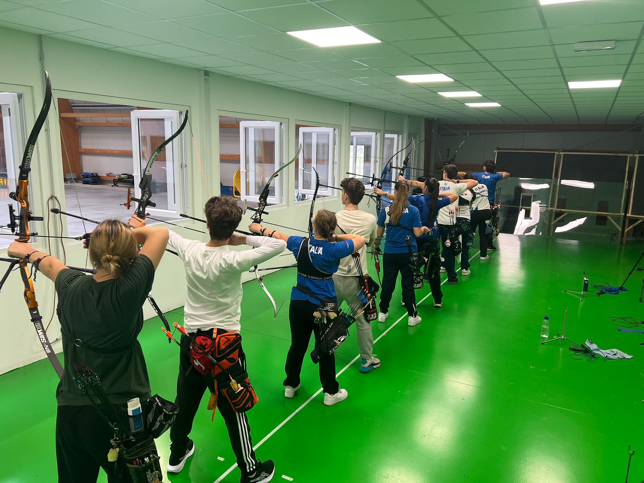 ​La Nazionale Giovanile del ricurvo in raduno al Centro Tecnico di Cantalupa