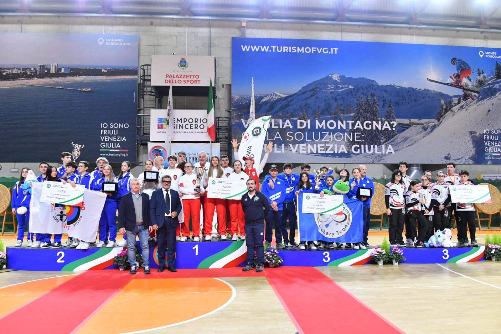 il podio della Coppa Italia Centri Giovanili 2025