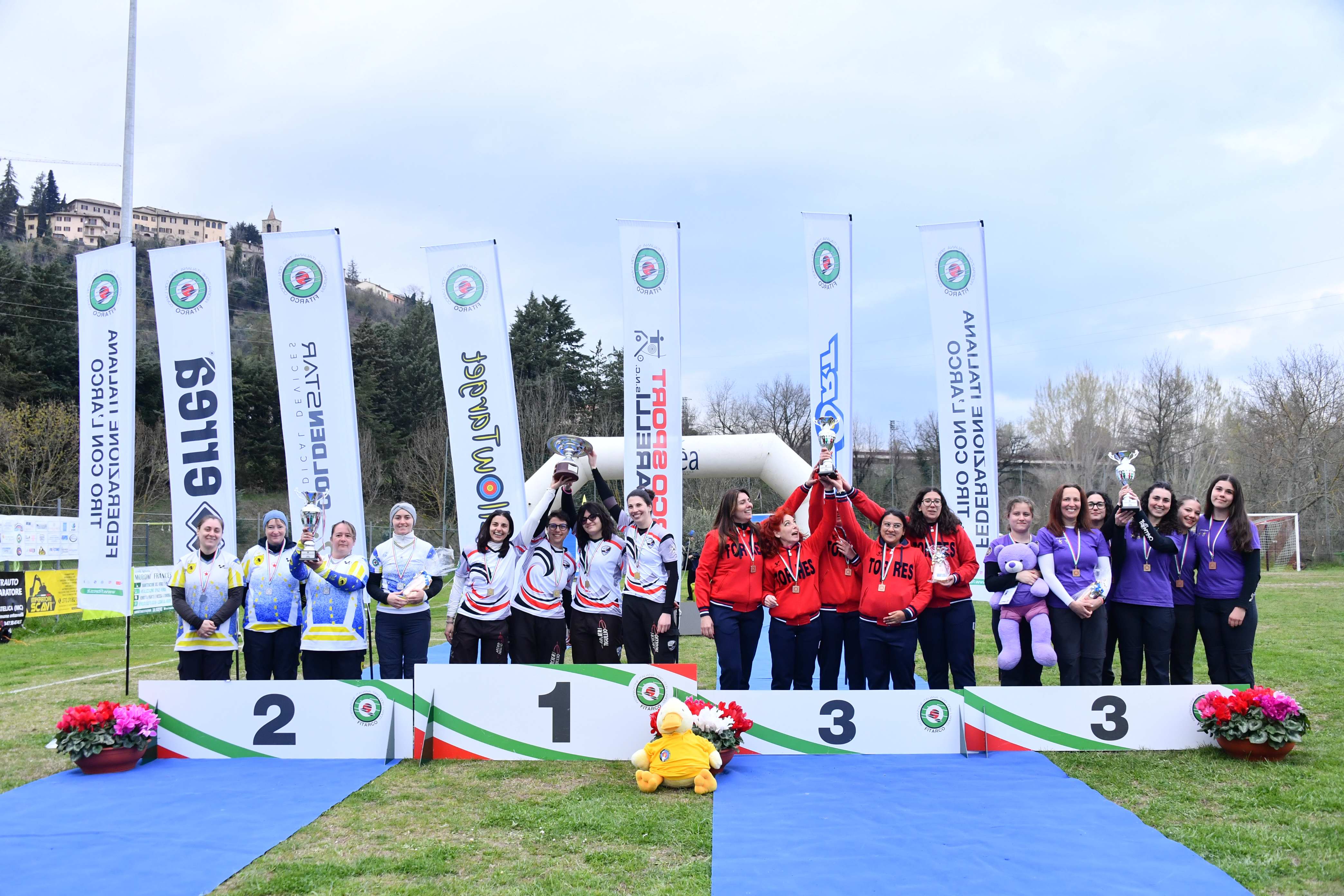 il podio femminile del campionato di società 2026