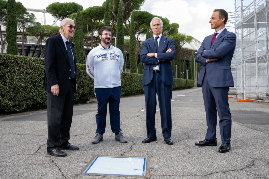 Marco Galiazzo nella Walk of Fame dello sport italiano