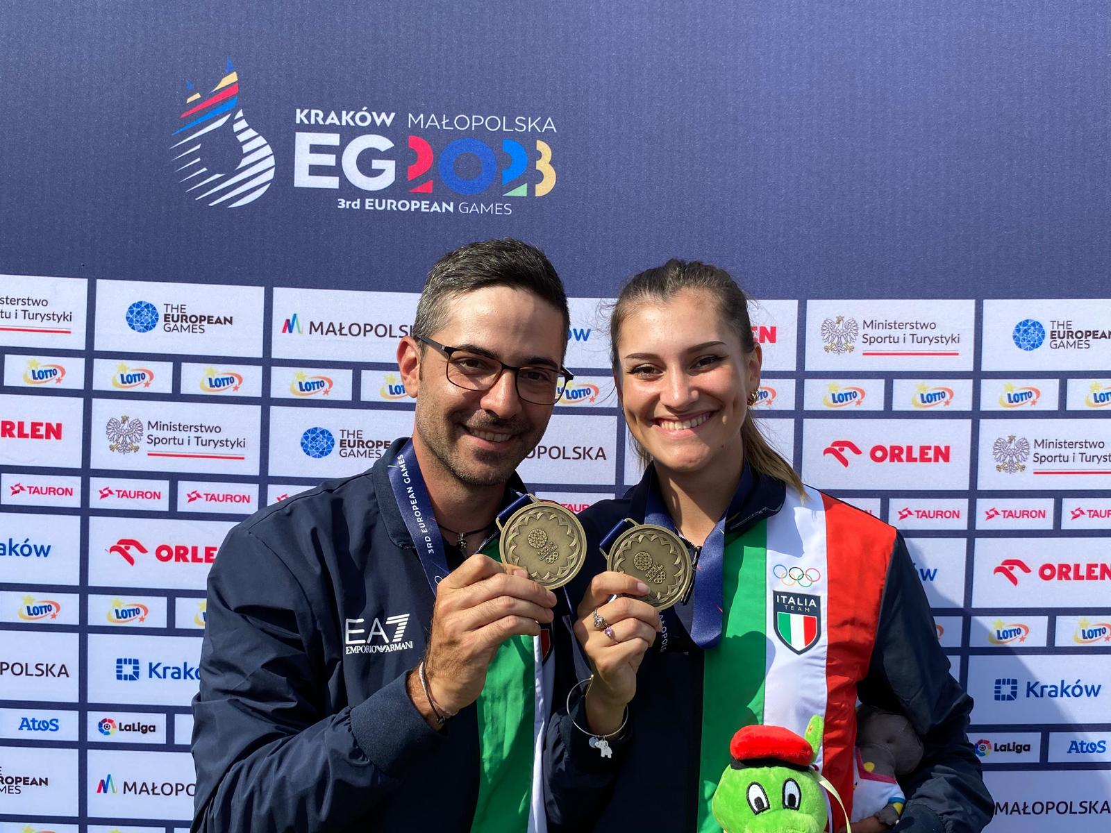 Giochi Europei: mixed team compound di bronzo