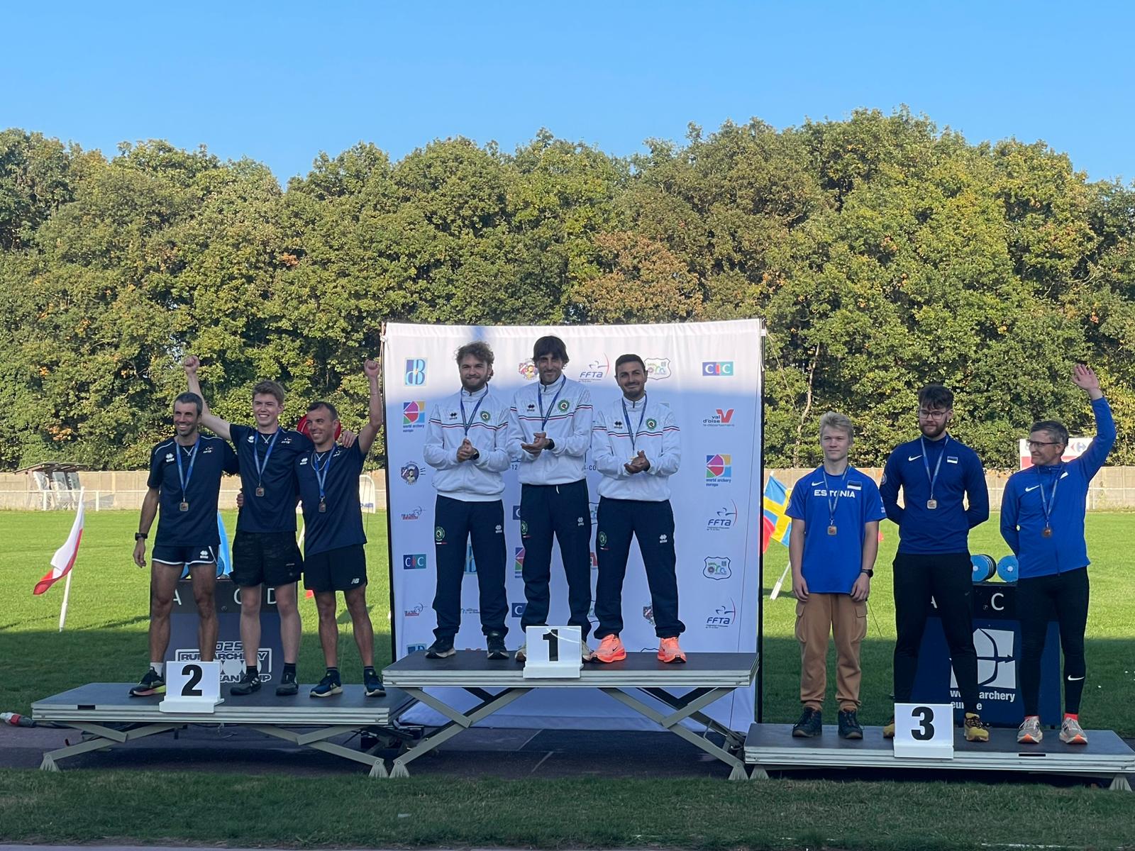 Run Archery Cup, azzurri d'oro nella gara a squadre